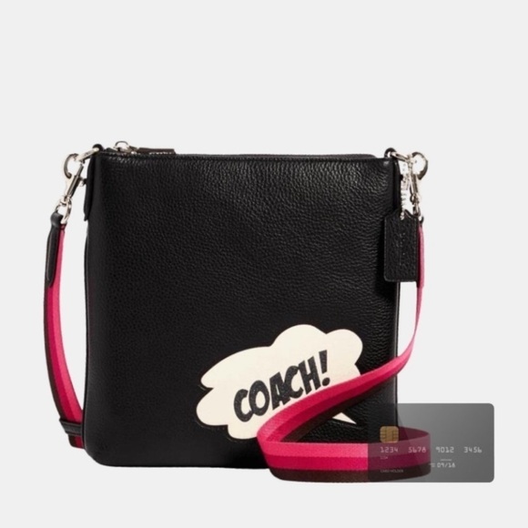 Authentic Coach Marvel Crossbody Comic Theme NWOT - Picture 6 of 13
